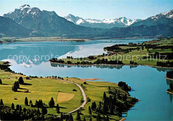 Forggensee Schwangau Fliegeraufnahme
