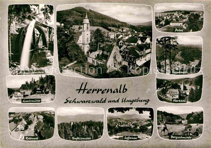 Herrenalb Bad Herrenalb Marzell Frauenalb Bergschiede Loffenau