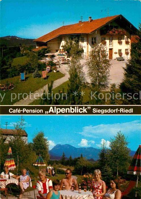 Siegsdorf Oberbayern Cafe Alpenblick