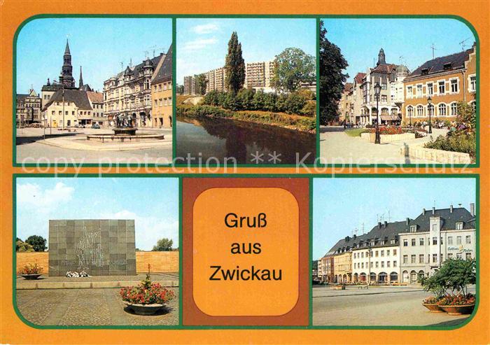 Zwickau Sachsen Hauptmarkt Wilhelm Pieck-Strasse