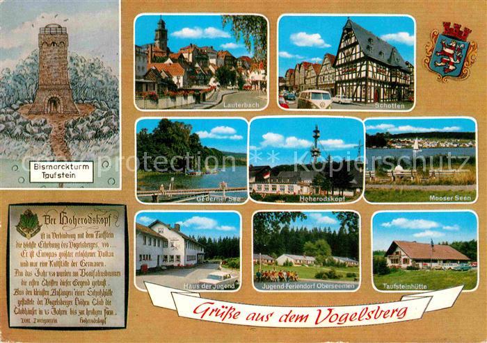 Schotten Hessen Berggasthaus Hoherodskopf Lauetrbach Bismarckturm Taufstein