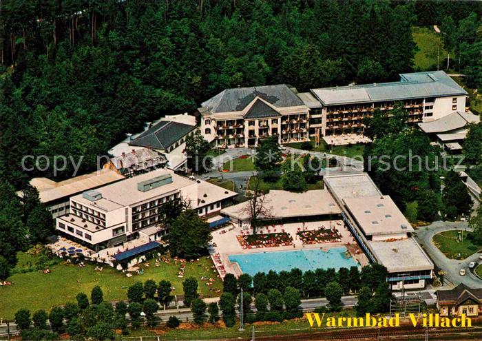Warmbad Villach Fliegeraufnahme Thermalbad