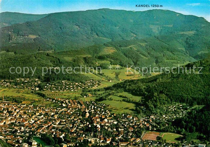 Waldkirch Breisgau Fliegeraufnahme Blick zum Kandel