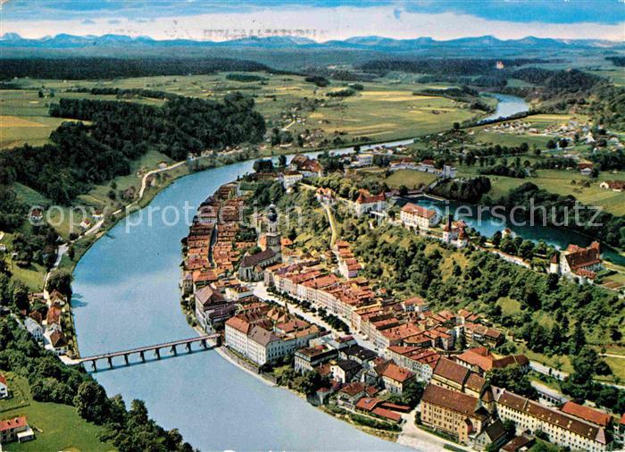 Burghausen Salzach Fliegeraufnahme