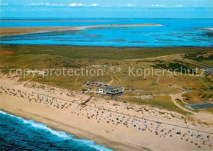 List Sylt Fliegeraufnahme Weststrand