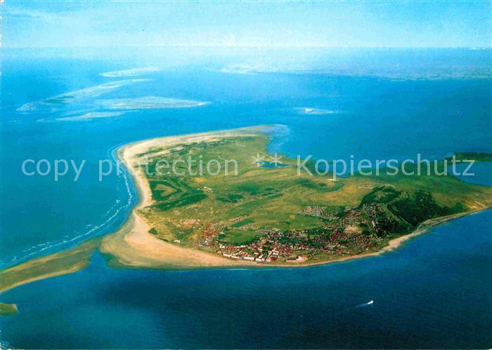 BORKUM Nordseebad Niedersachsen Fliegeraufnahme