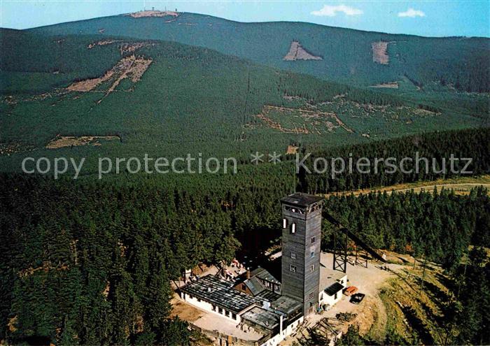 Braunlage Harz Fliegeraufnahme Wurmbergschanze und Brocken