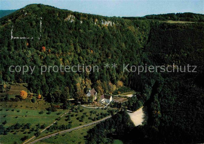 Deggingen Fliegeraufnahme Wallfahrtskirche und Kapuzinerkloster Ave Maria