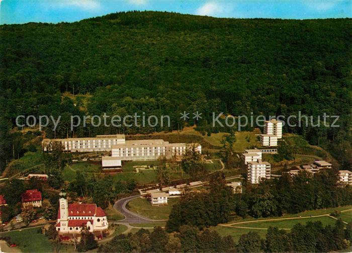 Bad Brueckenau Fliegeraufnahme Marienkirche Hartwald Kurklinik