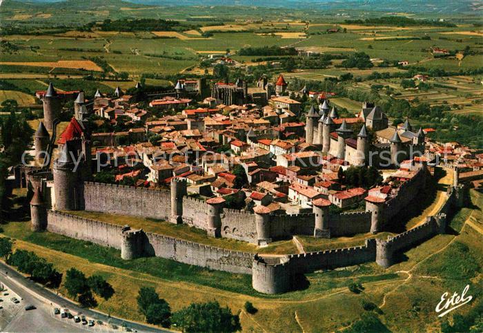 Carcassonne Fliegeraufnahme Festung
