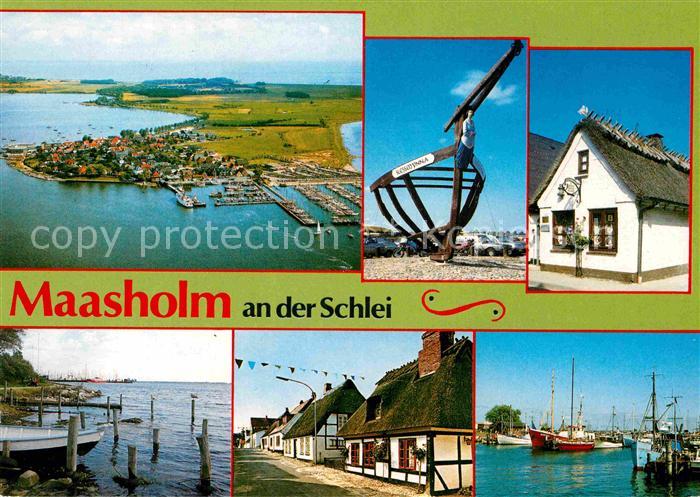 Maasholm Fliegeraufnahme Schiffsrumpf Hafen Anlegestelle