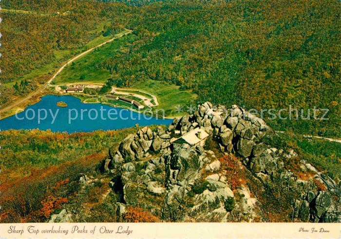Lynchburg Virginia Sharp top Overlooking Peaks of Otter Lodge