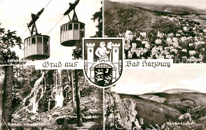 Seilbahn Bad Harzburg Radau-Wasserfall Rabenklippen