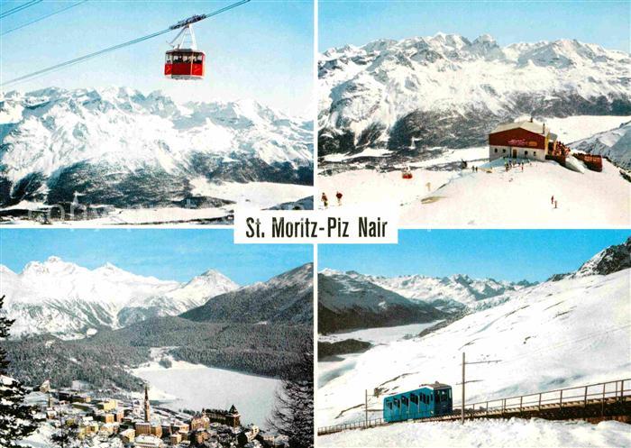 Seilbahn St. Moritz Piz Nair Zahnradbahn