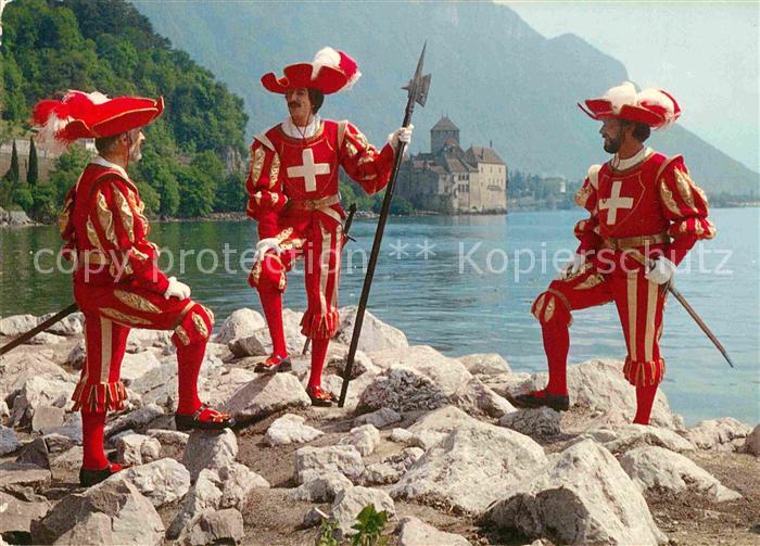 Leibgarde Wache Schweiz Landesknechte Schloss Chillon F