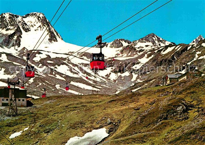 Seilbahn Stubaier Gletscherbahn Mittelstation Fernau Dresdner Huette
