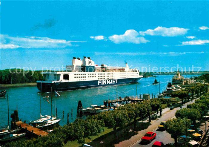 Faehre Ferry Bac Traghetto-- Passagierfaehrschiff Finnjet Travemuende Hafen