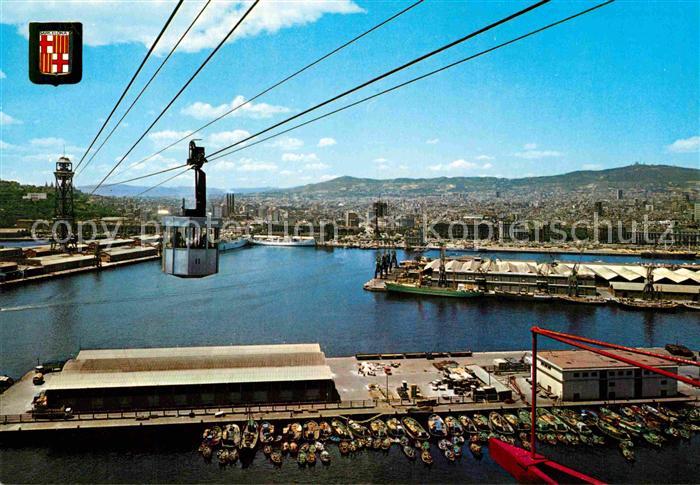 Seilbahn Barcelona Puerto desde la Torre de San Sebastian