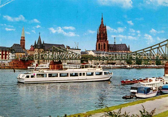 Motorschiffe Fahrgastschiff Wikinger Frankfurt Main Dom Rententurm
