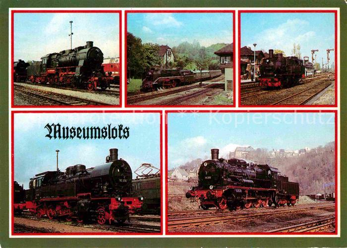 Lokomotive Museumsloks 58261 18201 61002 741230 93230 38205