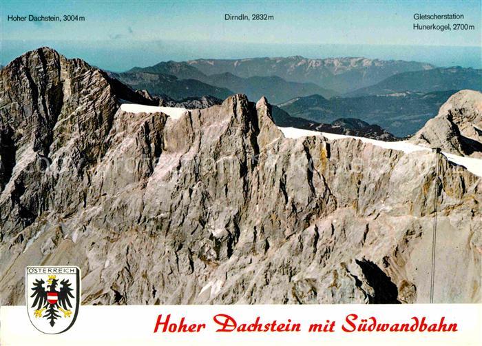 Hoher Dachstein Suedwandbahn Fliegeraufnahme Dirndln Gjaidstein