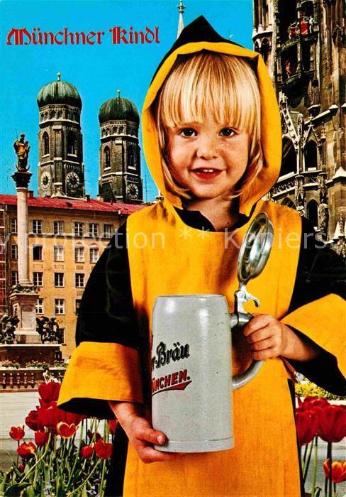 Muenchner Kindl Muenchen Marienplatz Frauenkirche Rathausturm
