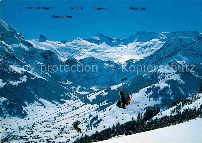Sessellift Schwandfeldspitz Adelboden Tschentenalp