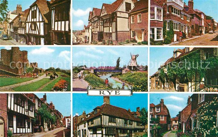 Rye East Sussex 14th Century Houses Ypres Castle River Mermaid Inn Traders Passa