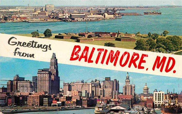 Baltimore Maryland Fort McHenry Harbour Skyline Skyscrapers