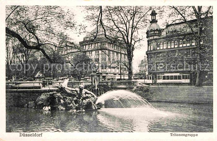 DuessELDORF  CITY Tritonengruppe Brunnen