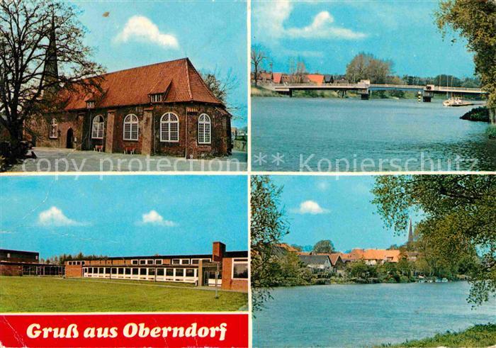 Oberndorf Oste Kirche Schule Partie an der Oste