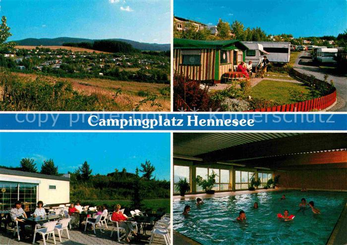 Mielinghausen Landschaftspanorama Campingplatz Gaststaette Hallenbad