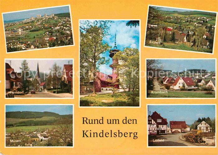 Kreuztal Westfalen Rund um den Kindelsberg Turm Ferndorf Muesen Eichen Krombach