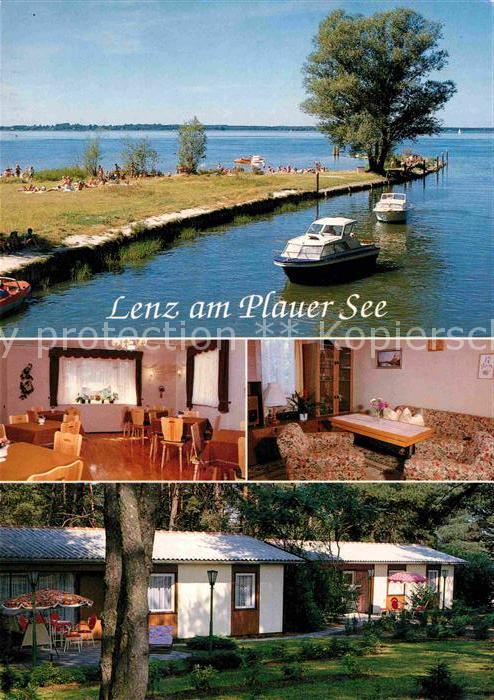 Lenz Malchow Jugendobjekt Lenz Bungalows Plauer See Motorboot