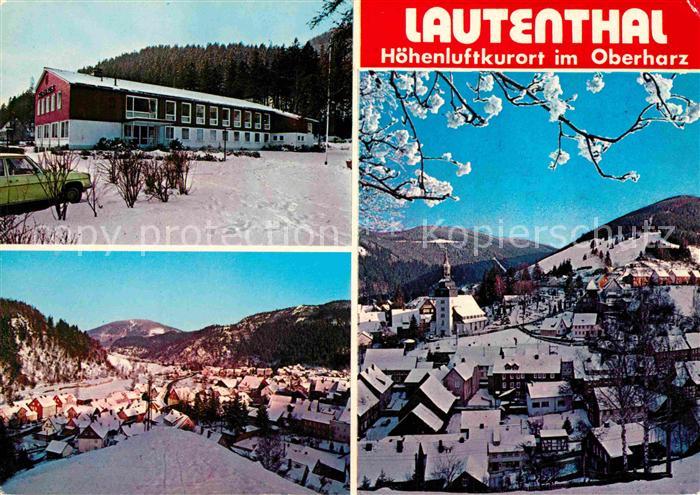 Lautenthal Harz Winterpanorama Hoehenluftkurort