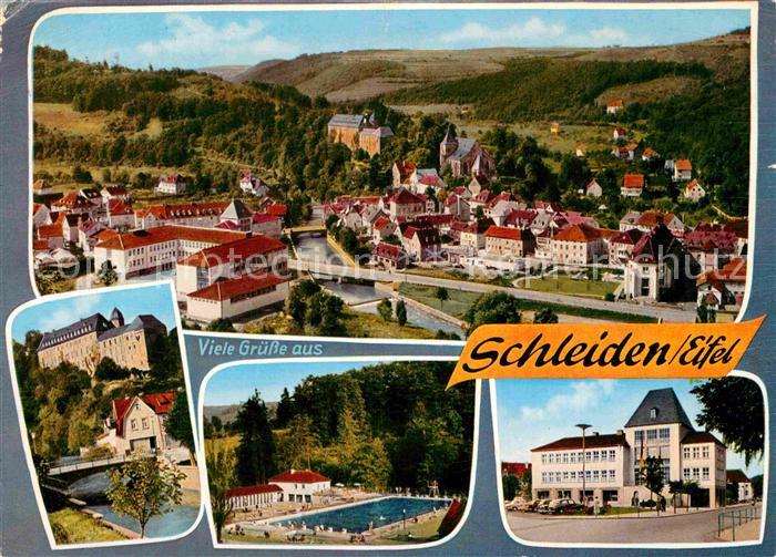 Schleiden Eifel Panorama Luftkurort Schloss Freibad