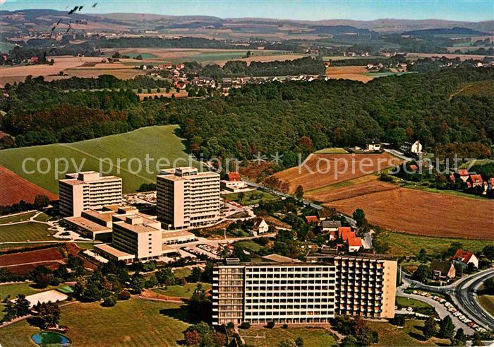 Bad Salzuflen Kliniken am Burggraben und Kurklinik der LVA Fliegeraufnahme