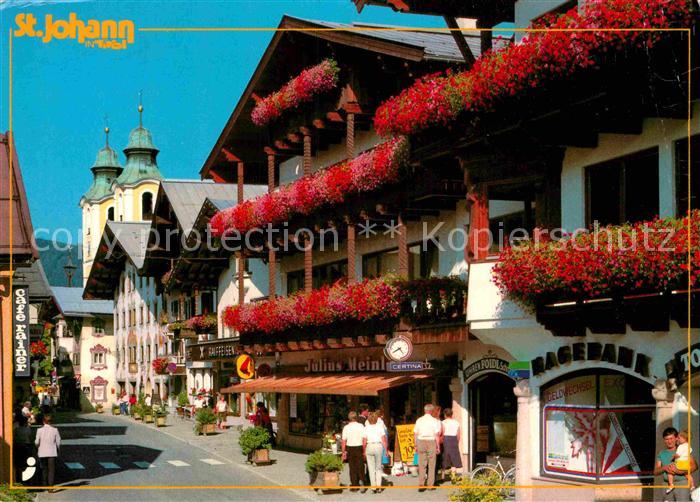 St Johann Tirol Speckbacherstrasse Blumenschmuck Internationaler Sommerfrischort