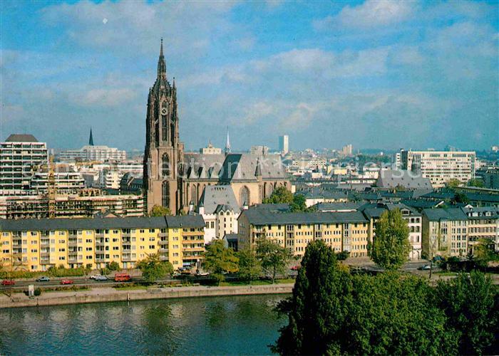 Frankfurt Main Stadtpanorama mit Dom Kirche