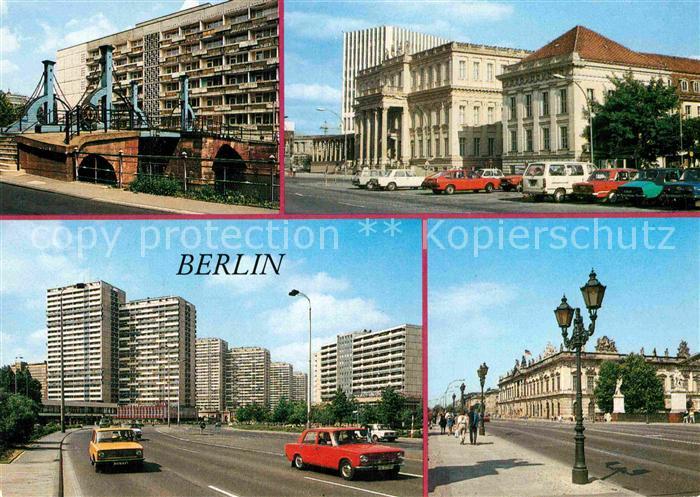 BERLIN CITY Jungfernbruecke Palais Unter den Linden Operncafe Leipziger Strasse