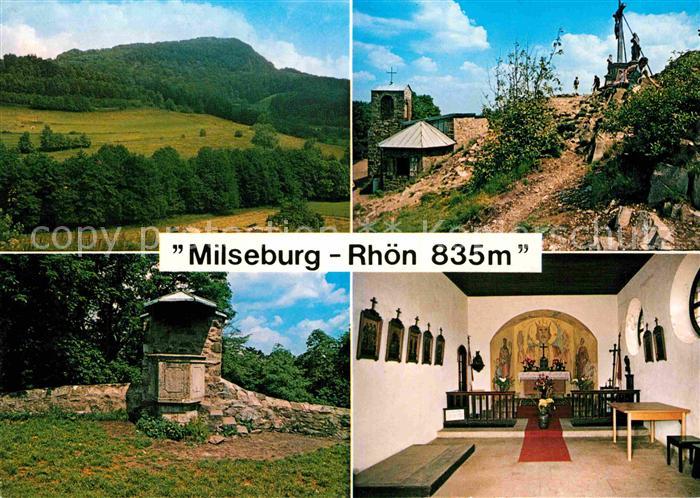 Milseburg Naturpark Rhoen Kapelle Kanzel Kreuzgruppe