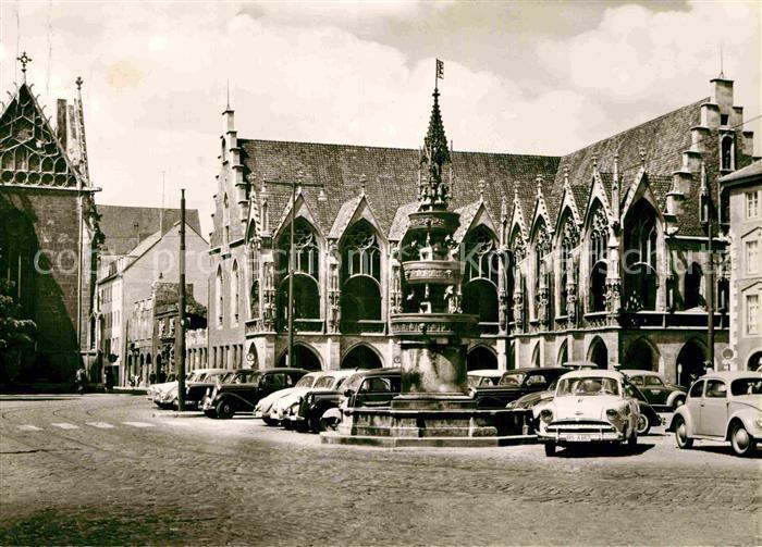 BRAUNSCHWEIG CITY Altstadt Rathaus und Marktbrunnen