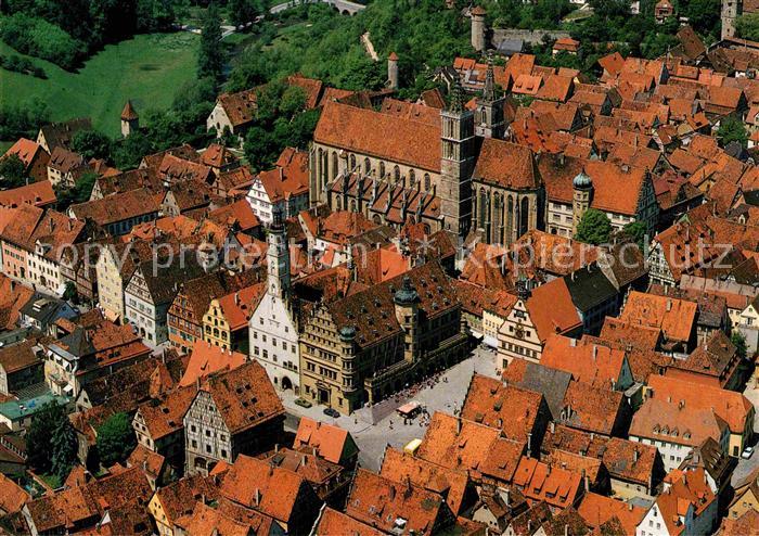 Rothenburg Tauber Altstadt Fliegeraufnahme
