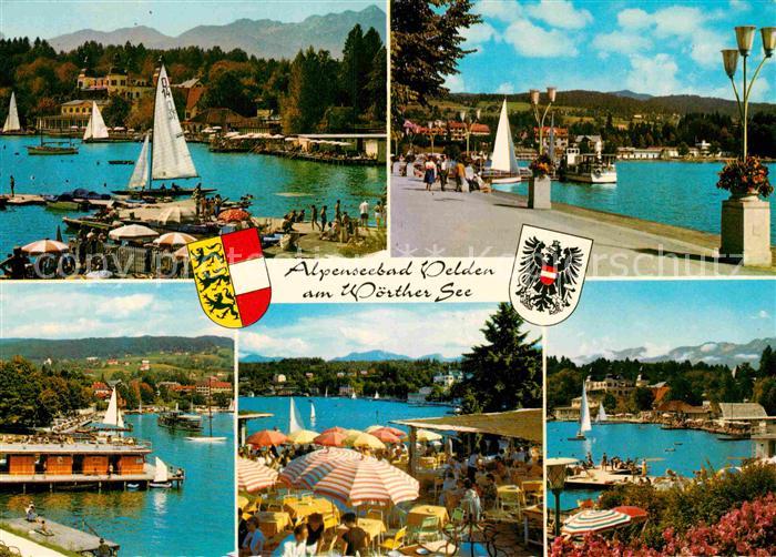 Velden Woerthersee Alpenseebad Uferpromenade Gaststaette Cafe am See Alpenblick