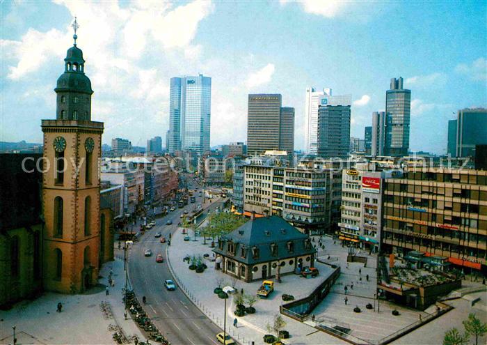 Frankfurt Main Hauptwache mit Katharinenkirche