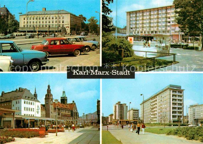 Karl-Marx-Stadt Interhotel Chemnitzer Hof Interhotel Moskau Rosenhof Markt Wilhe