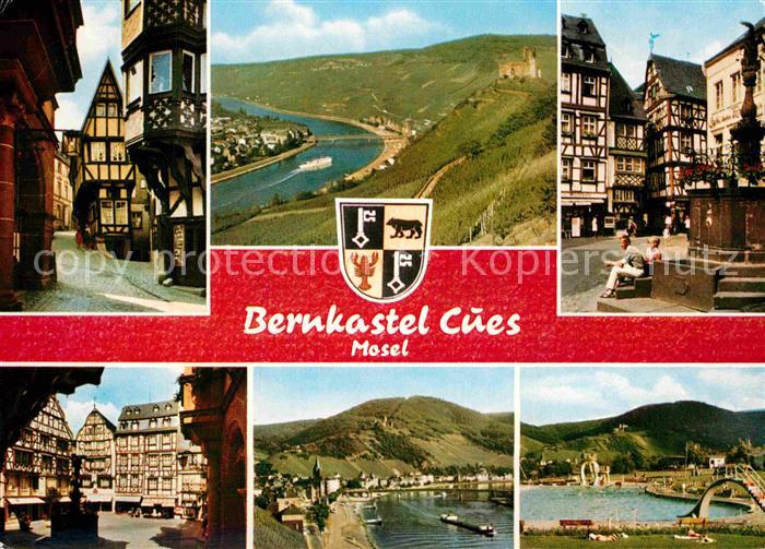 BERNKASTEL-KUES Berncastel Rheinland-Pfalz Ortsmotive Altstadt Fachwerkhaeuser M