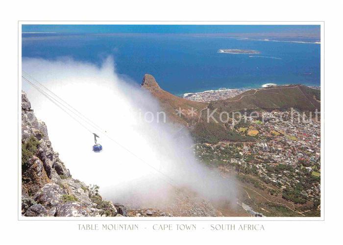 Cape Town Kaapstad Kapstadt Table Mountain Tafelberg Bergbahn Meerblick