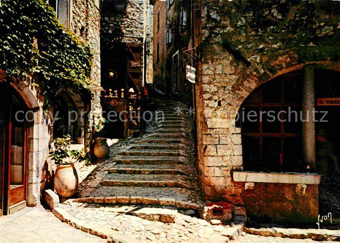 Saint Paul Cote d Azur Vieille rue Collection Couleurs et Lumi