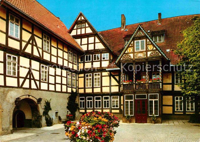 Rinteln Weser Niedersachsen Burghof Klinik Fachwerkhaus